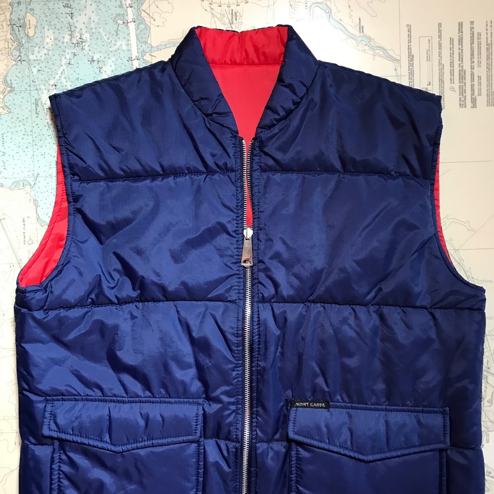 Vintage 70s Avant Garde Retro Reversible Vest